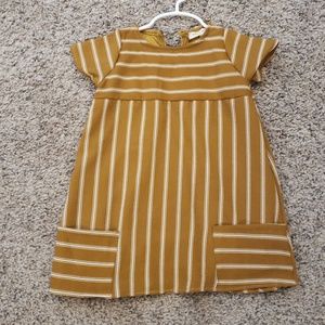 Mustard stripe dress